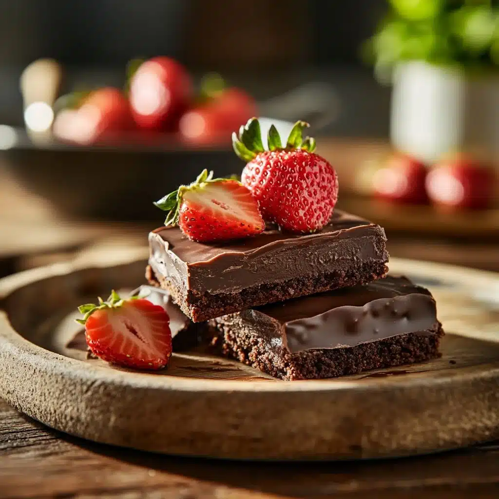 Chocolate Covered Strawberry Brownies