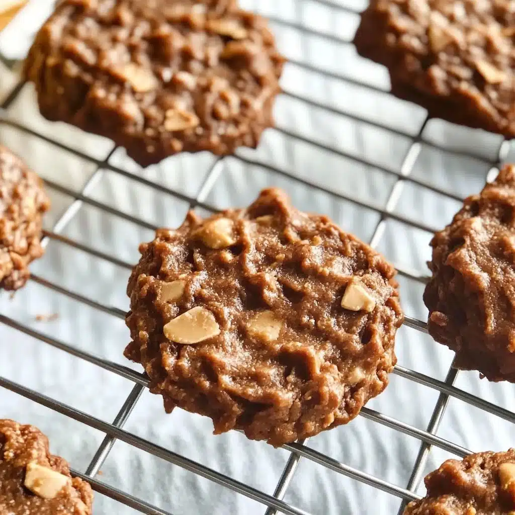 Chocolate & Peanut Butter Keto No Bake Cookies