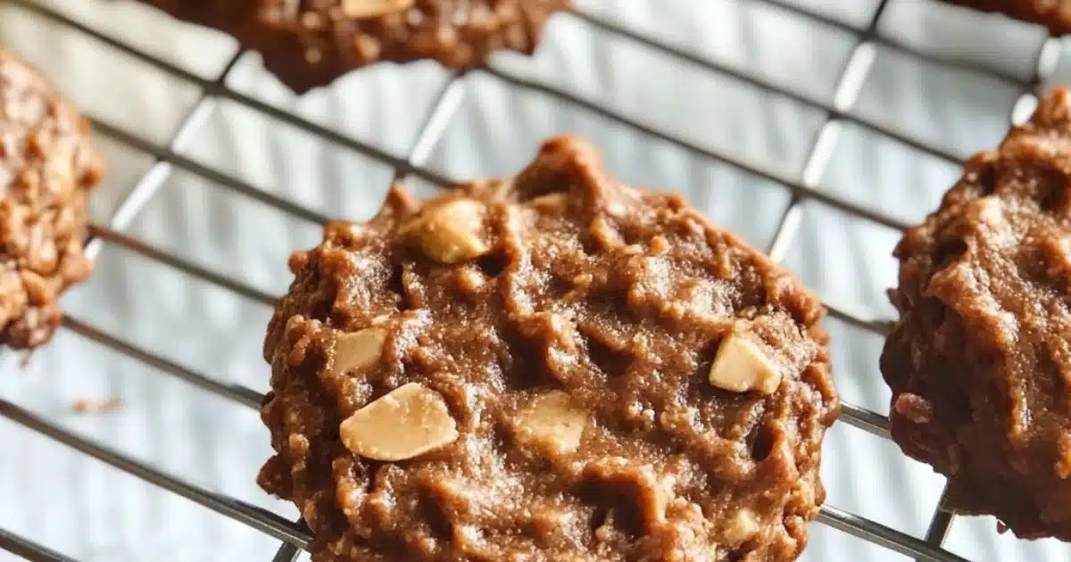 Chocolate & Peanut Butter Keto No Bake Cookies