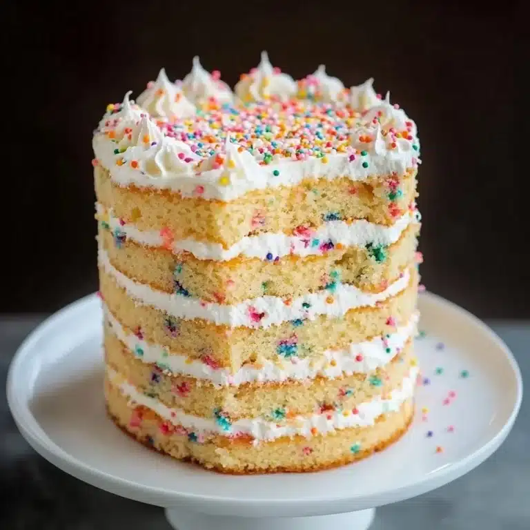 Coconut Confetti Cake 2 Coconut Confetti Cake