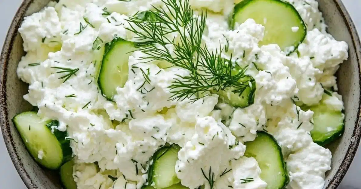 Cottage Cheese Cucumber Salad