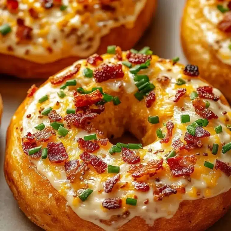 Home 9 Delicious creamy bacon cheddar bagels fresh out of the oven