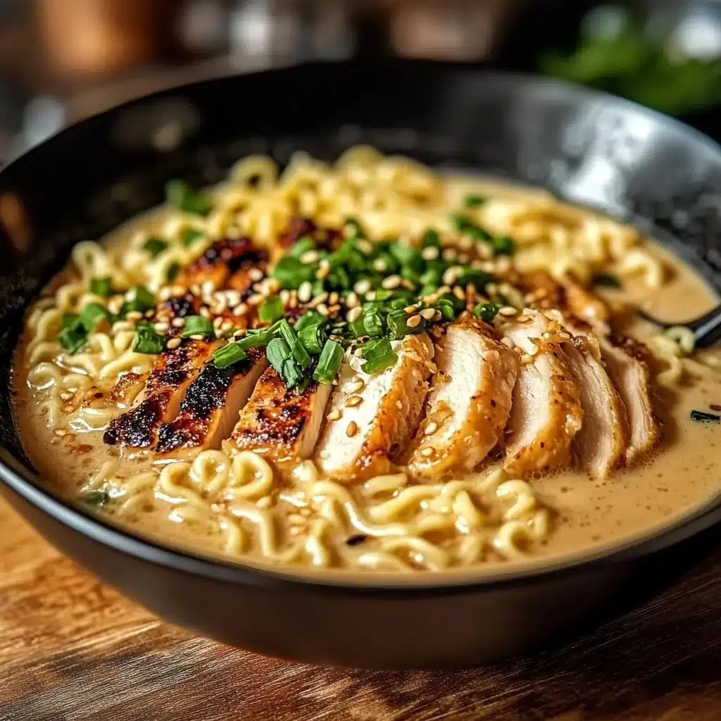 Creamy Garlic Chicken Ramen