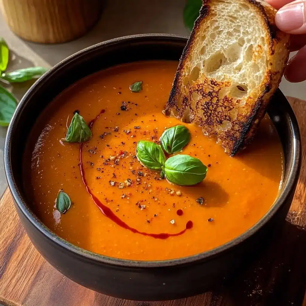 Creamy Tomato Soup with Grilled Cheese