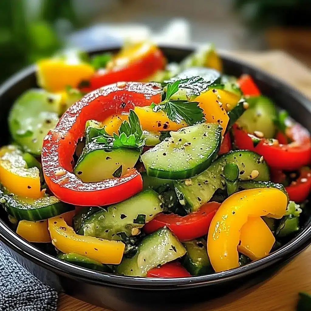 Cucumber Pepper Salad