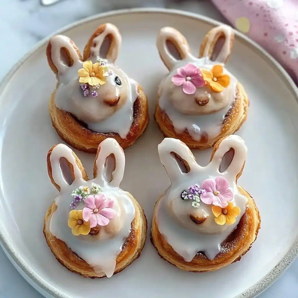 Easter Bunny Cinnamon Rolls