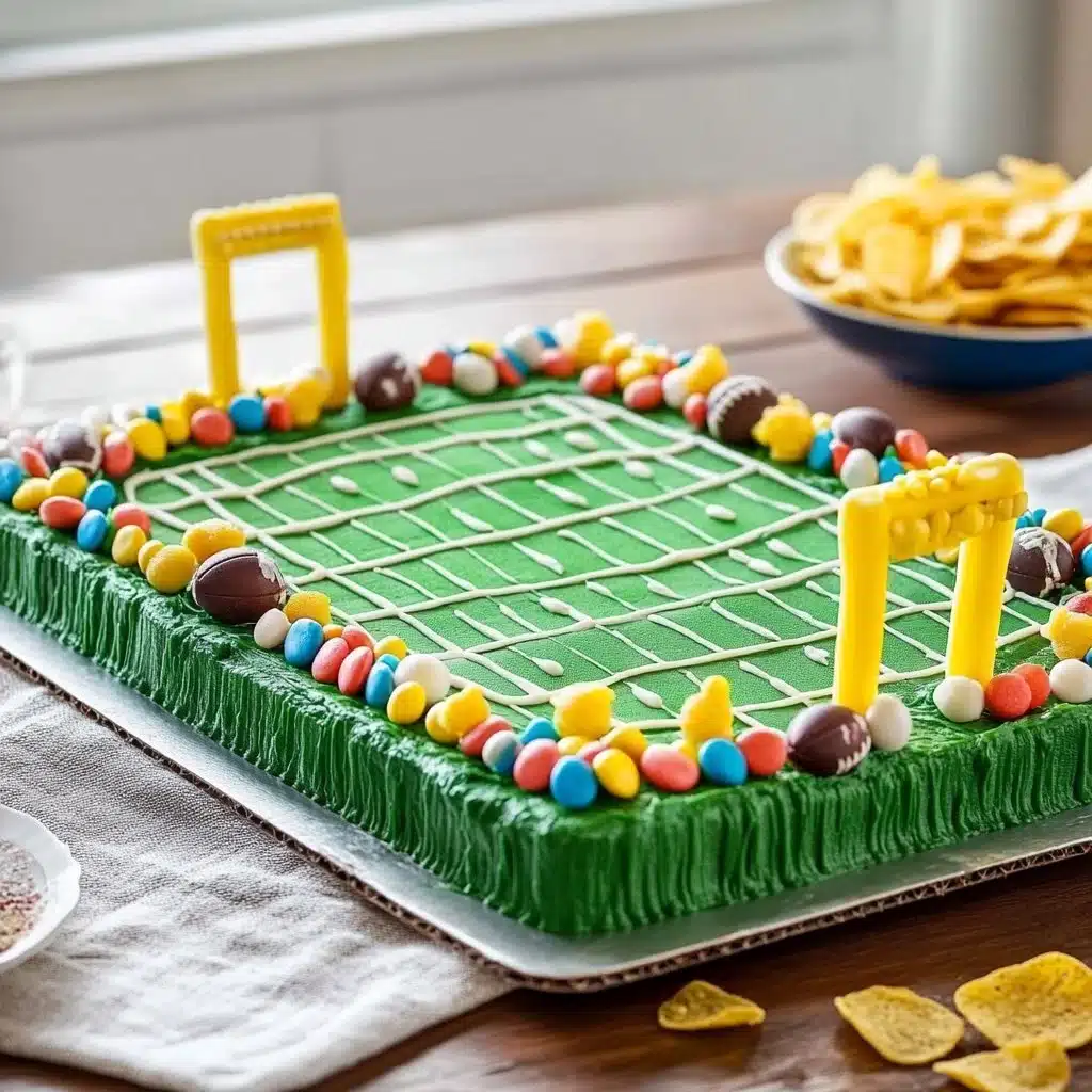 Football Sheet Cake