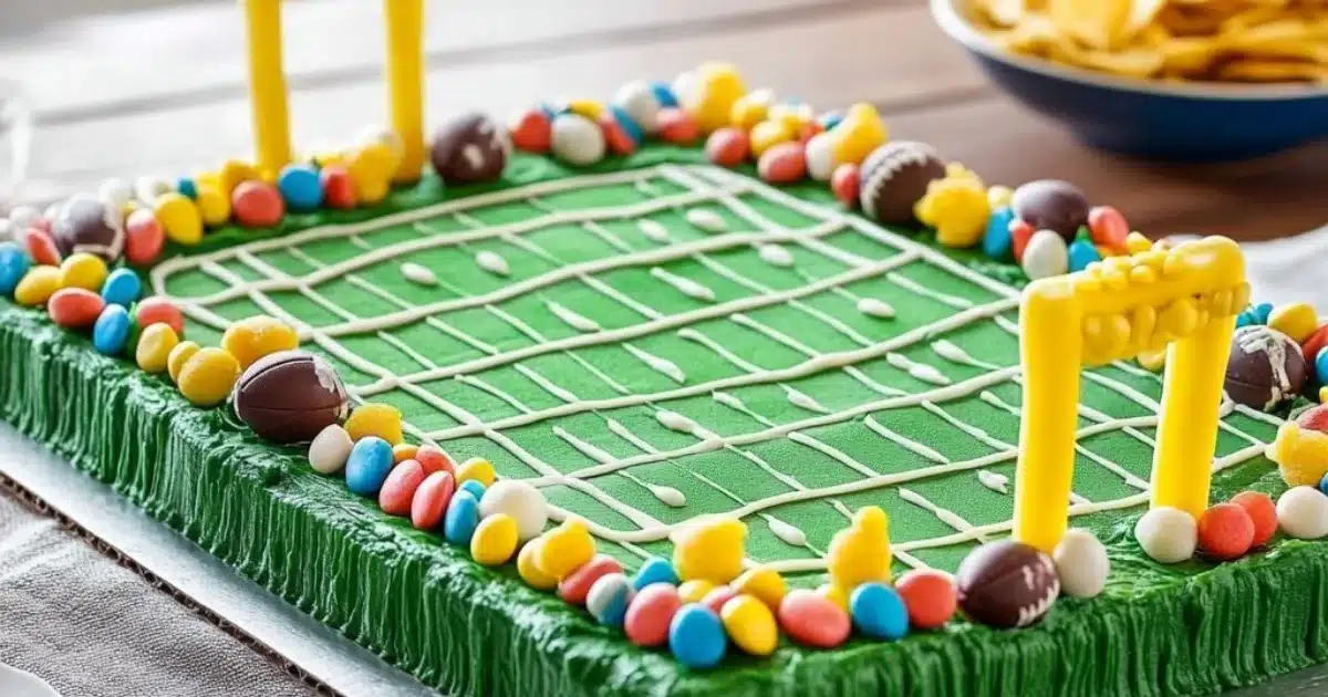 Football Sheet Cake