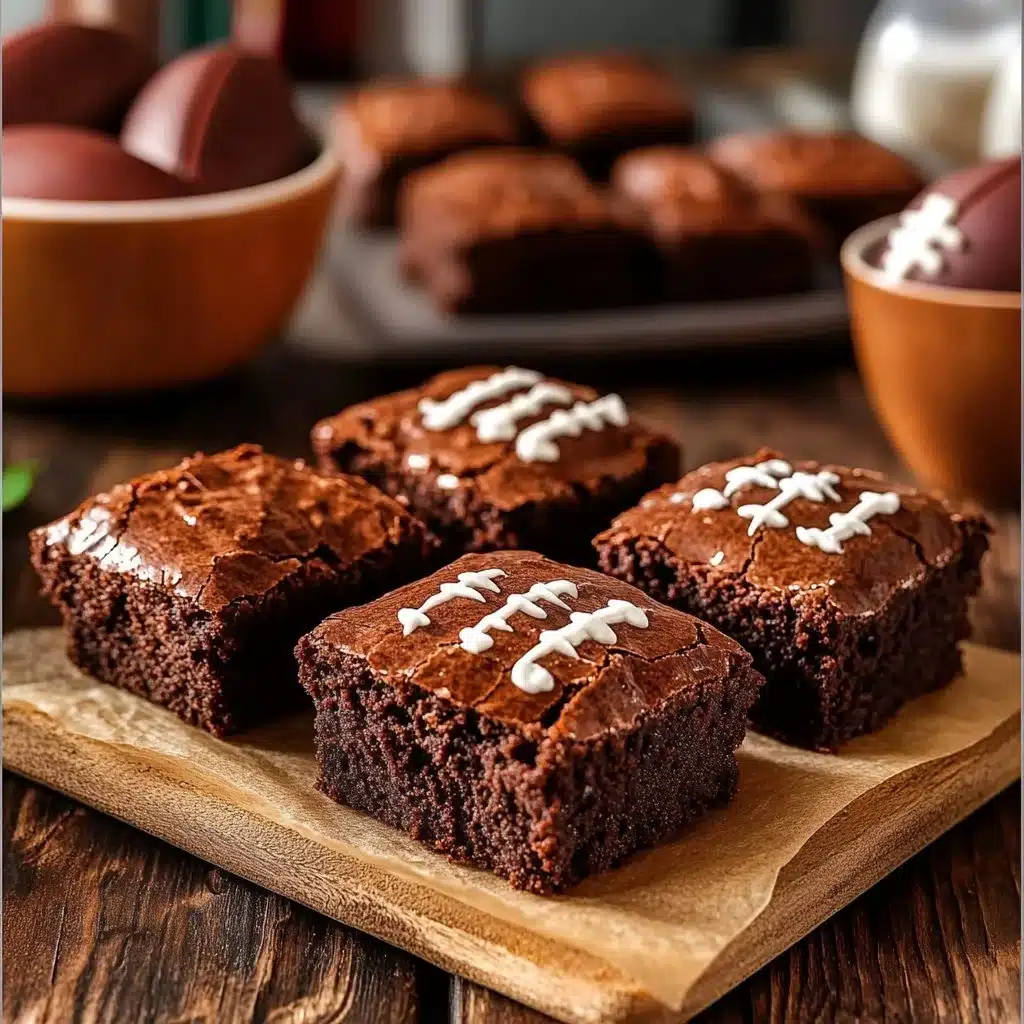 Football-Themed Brownies
