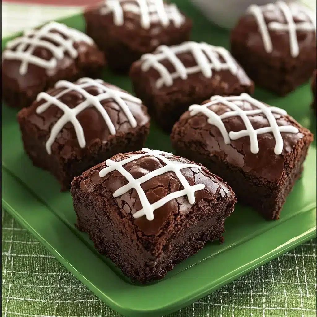 Football-Themed Brownies