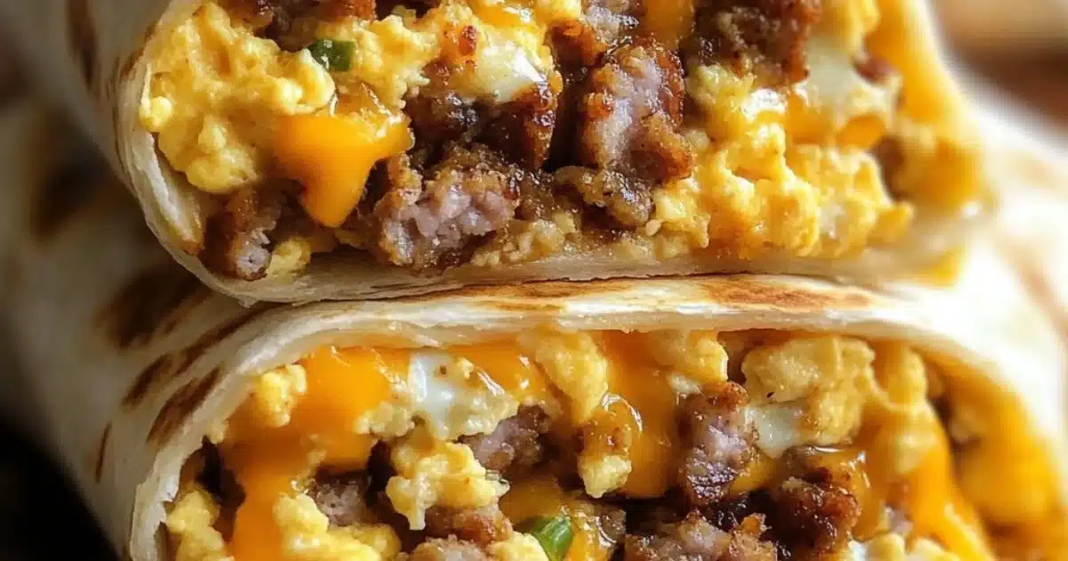 Freezer Breakfast Burritos
