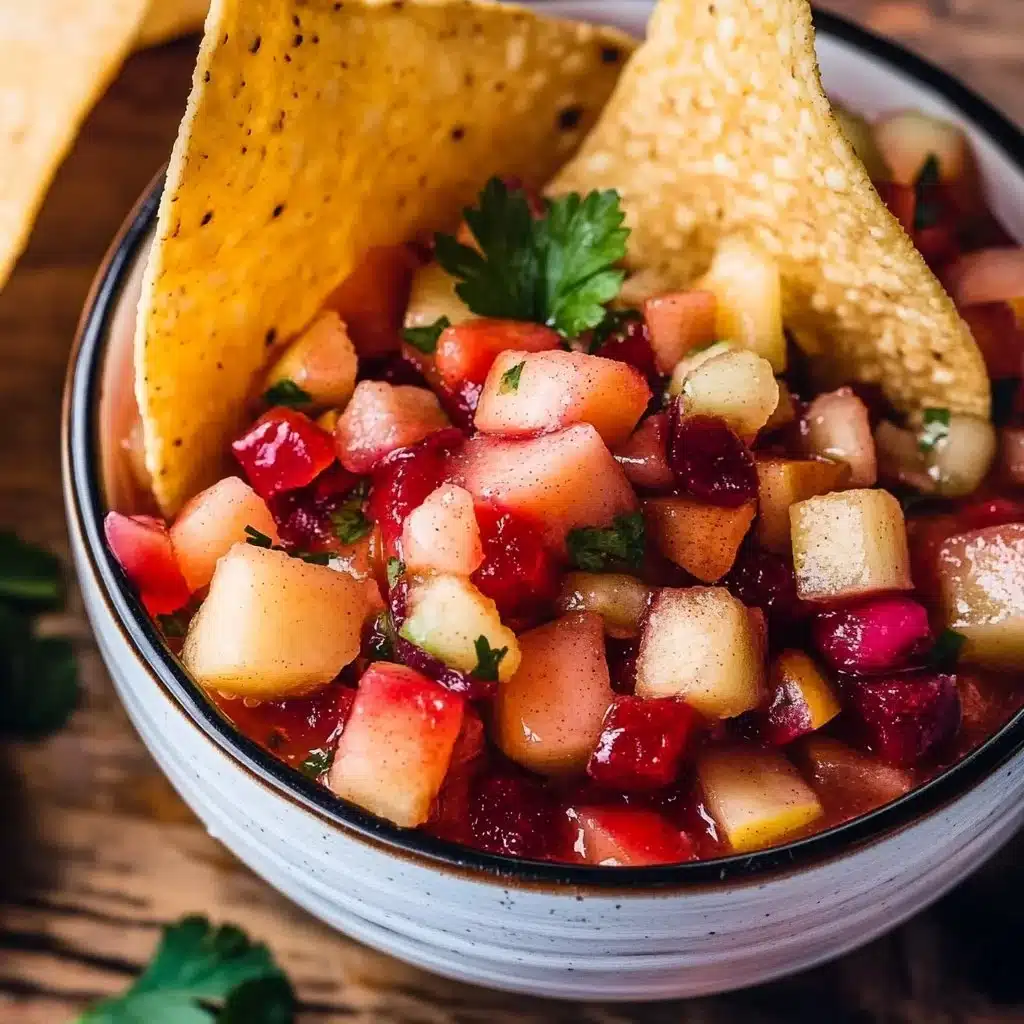 Fruit Salsa with Cinnamon Sugar Tortilla Chips