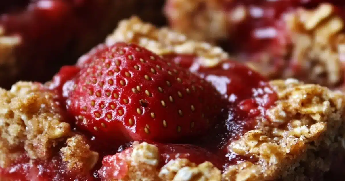 Healthy Strawberry Oatmeal Bars