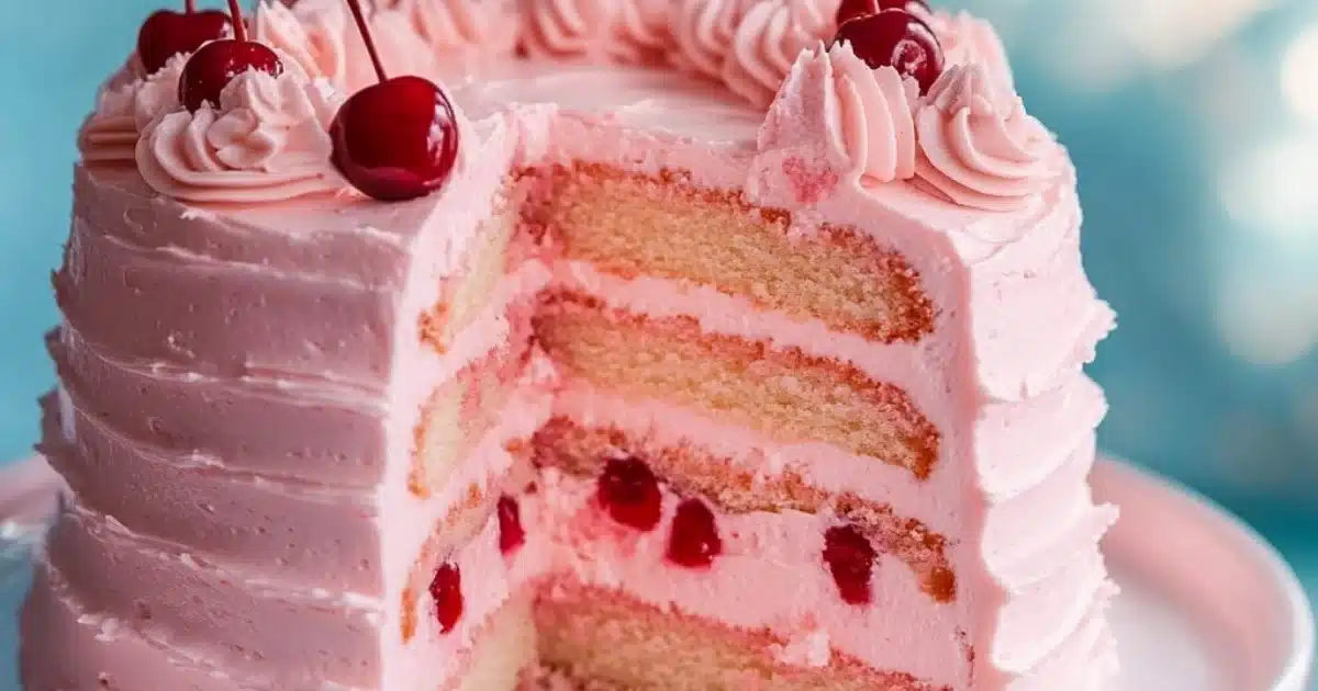 Homemade Cherry Chip Cake Recipe