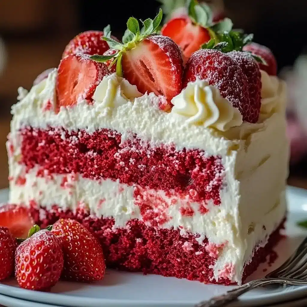 Irresistible Strawberry Earthquake Cake That Steals the Show
