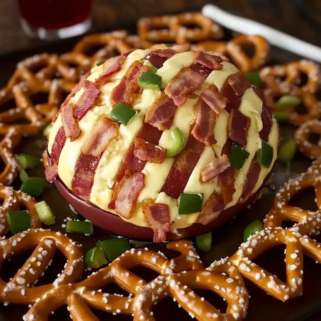Jalapeño Popper Football Cheese Ball