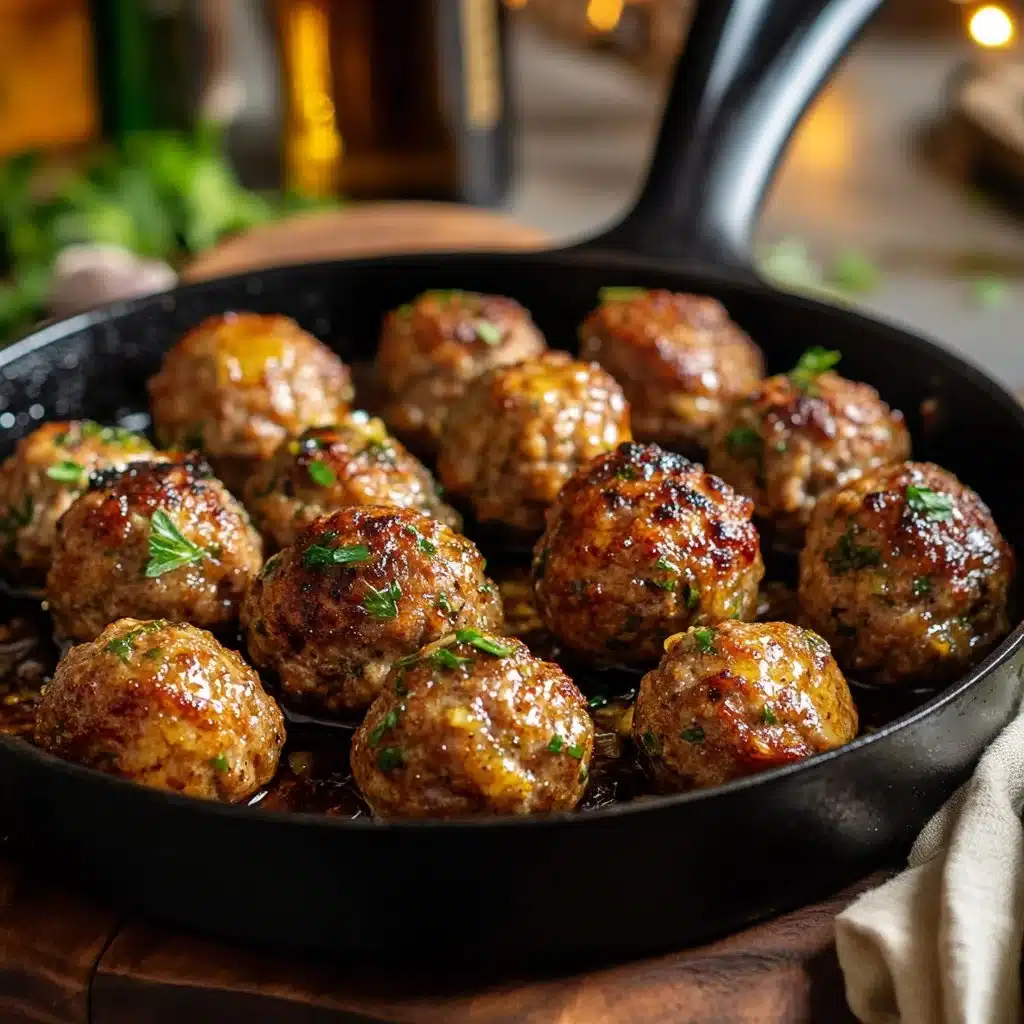 Keto Garlic Butter Meatballs