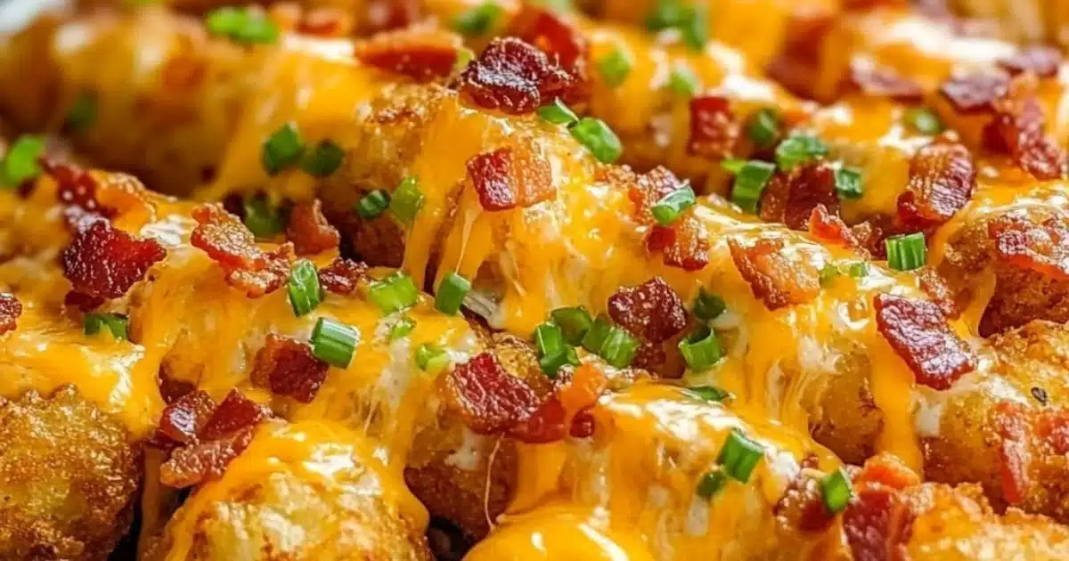 Loaded Tater Tot Skewers