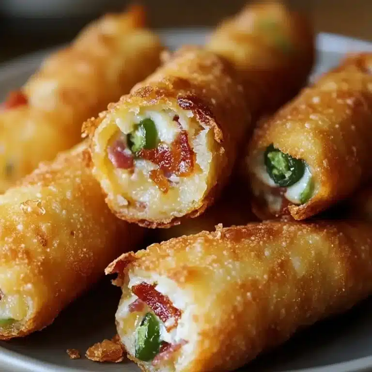 Mini Jalapeño Popper Egg Rolls 7 Mini Jalapeño Popper Egg Rolls served with dipping sauce