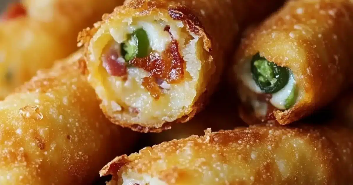 Mini Jalapeño Popper Egg Rolls