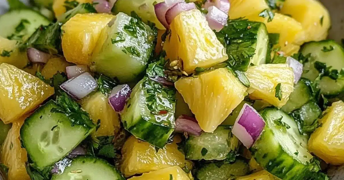 Pineapple Cucumber Salad
