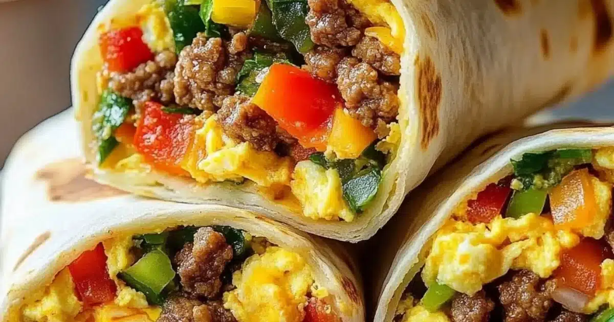 Protein-Packed Breakfast Burritos Ready to Freeze & Reheat