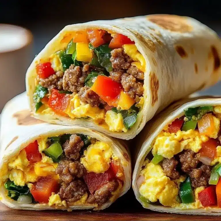 Home 12 Protein-packed breakfast burritos ready for freezing and reheating.