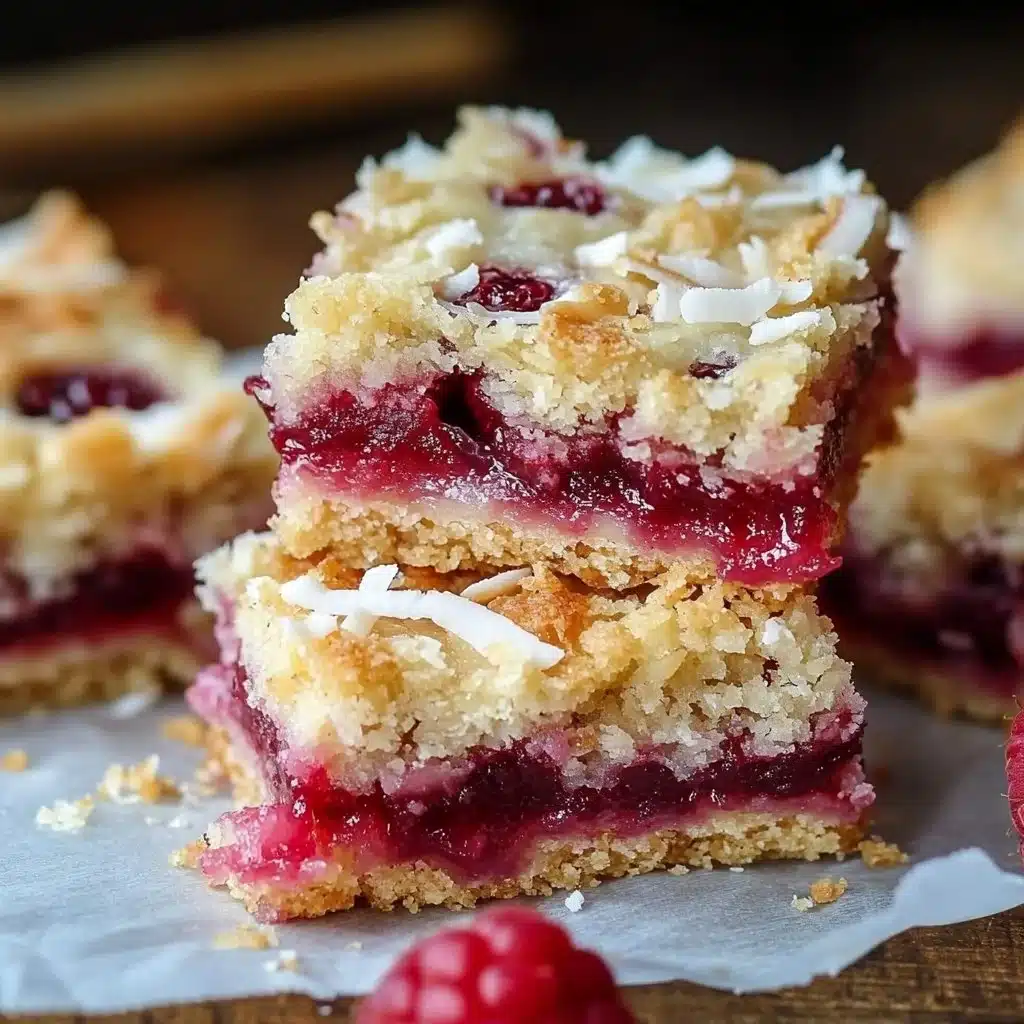 Raspberry Coconut Bars Recipe