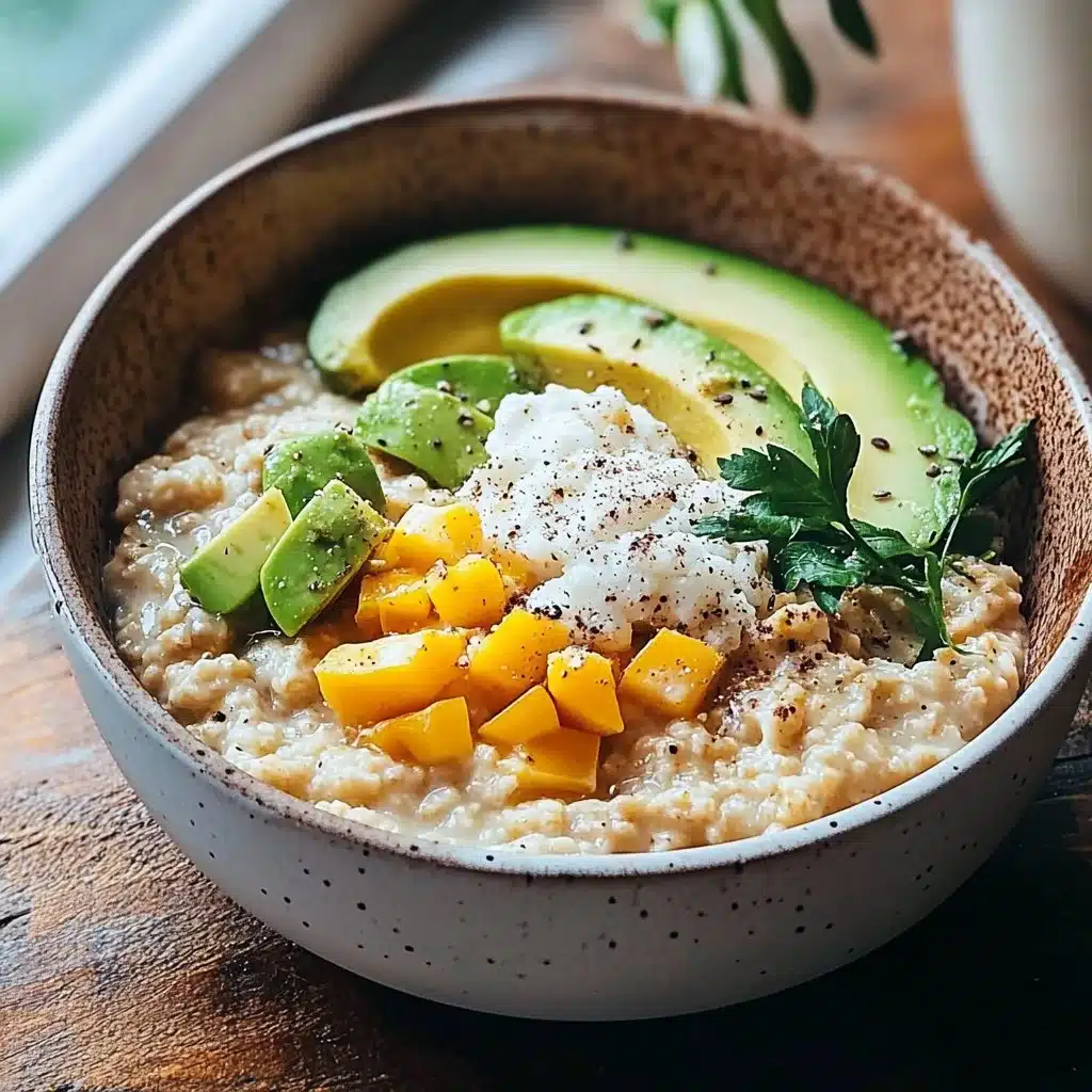 Savory Avocado Oatmeal 2 Savory Avocado Oatmeal