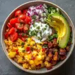 Delicious Southwest Spice Green Chile Bowl with fresh ingredients and spices
