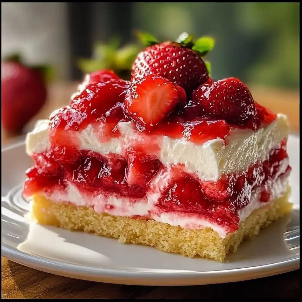 Strawberry Earthquake Cake