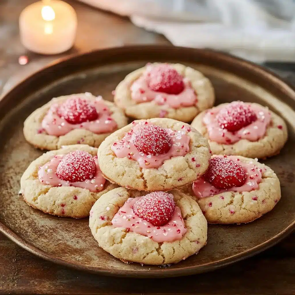 Strawberry Kiss Cookies – Amazing Soft Valentine’s Delight