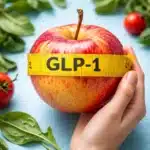 A plate of healthy foods that activate GLP-1 hormone for better blood sugar regulation.