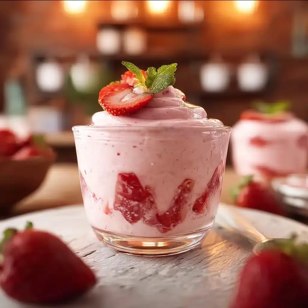 Creamy Strawberry Mousse