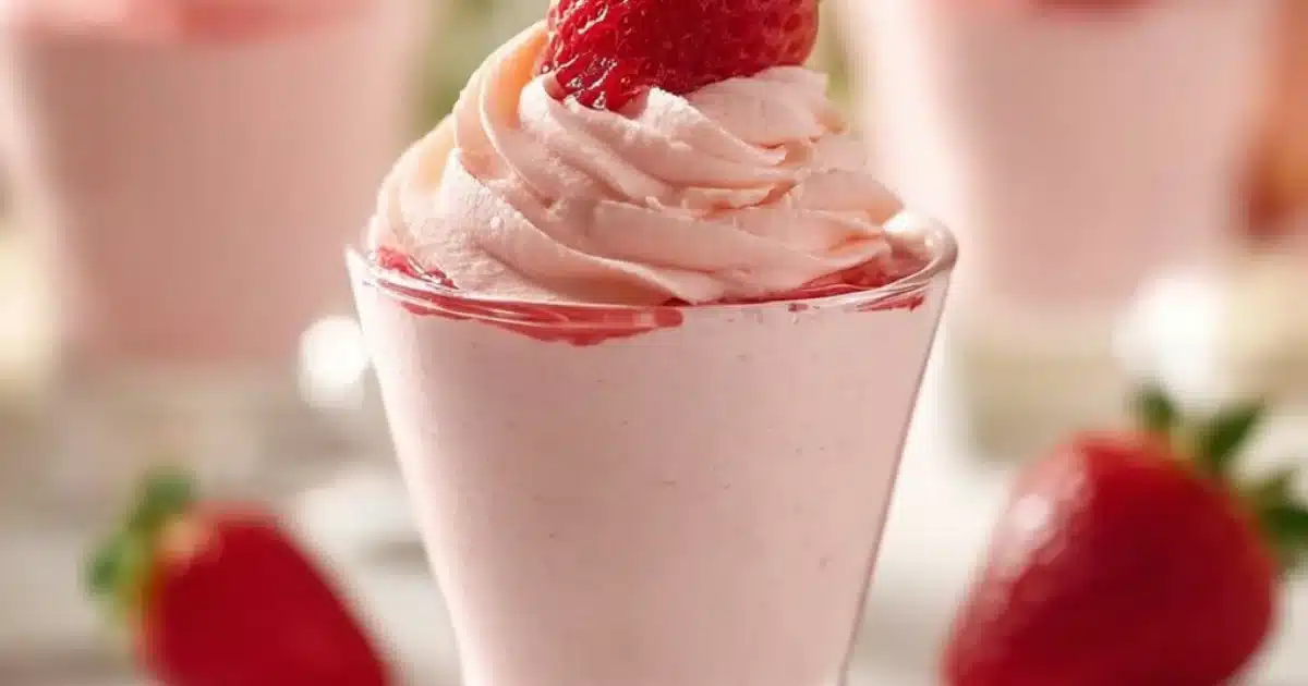 Creamy Strawberry Mousse