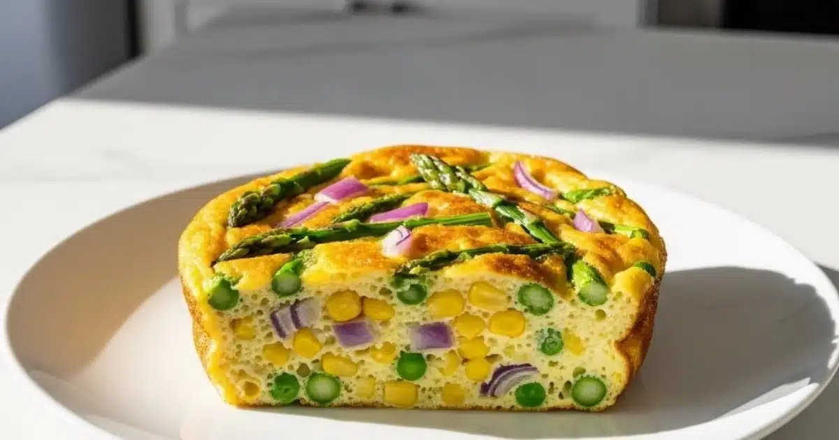 Fluffy Spring Veggie Frittata