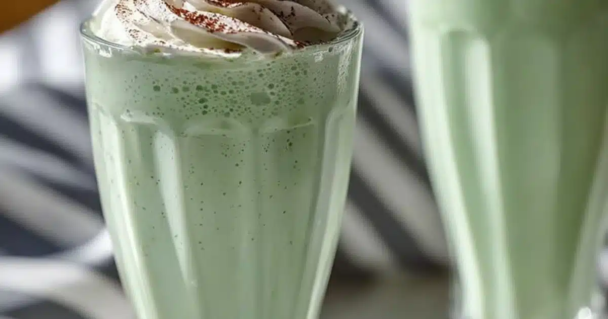 Homemade Shamrock Shakes