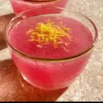 A bowl of homemade sugar-free jello, healthy dessert alternative