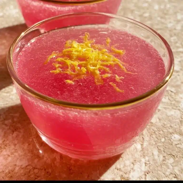 A bowl of homemade sugar-free jello, healthy dessert alternative