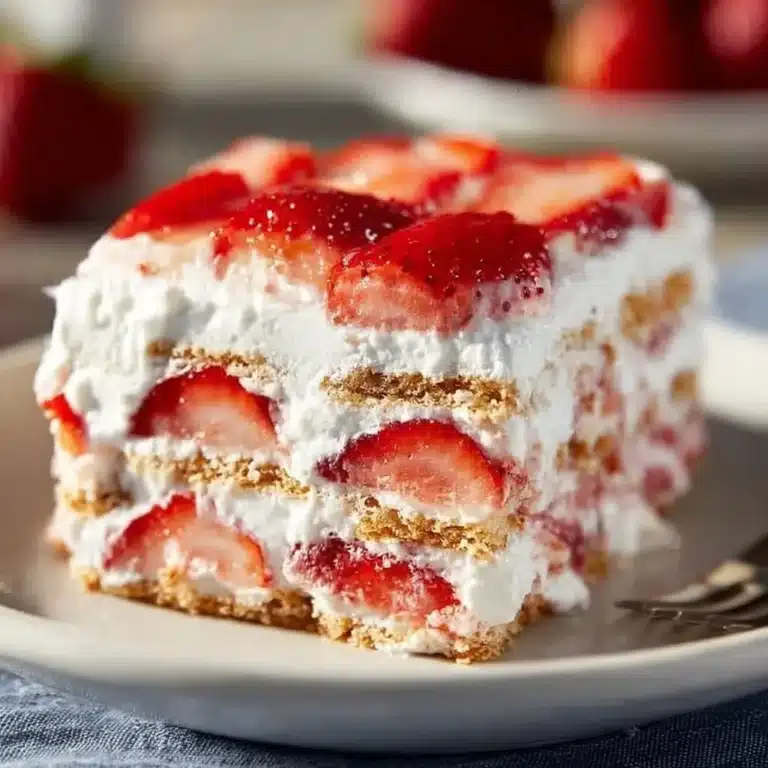 Strawberry Icebox Cake 6 Strawberry Icebox Cake