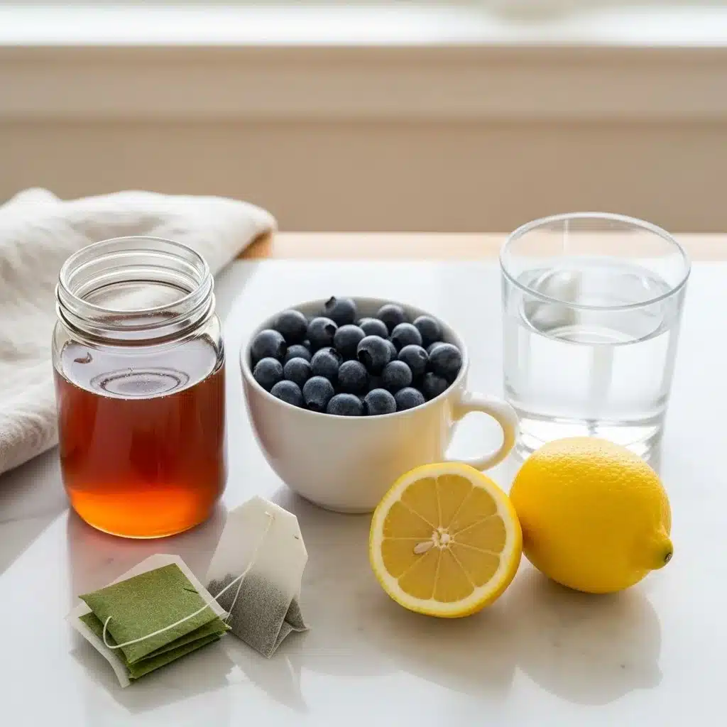 Antioxidant Rich Blueberry Green Tea