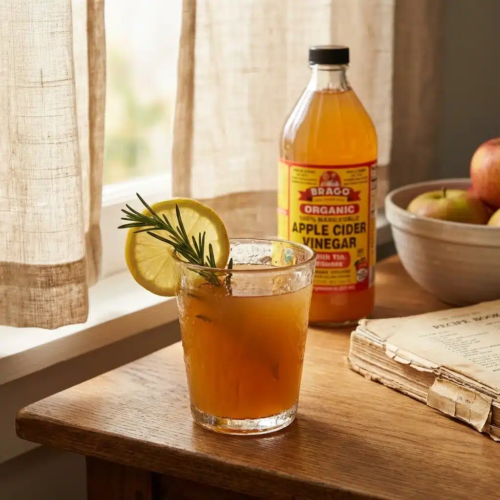 Apple Cider Vinegar and Pink Salt Morning Drink