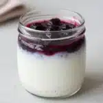 Blueberry coconut chia seed pudding for a healthy protein-rich snack