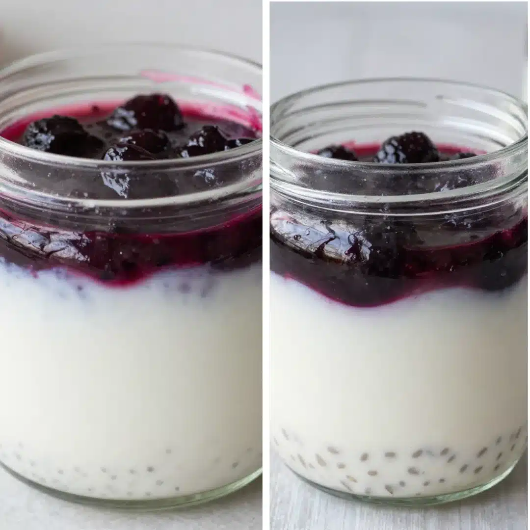 Blueberry Coconut Chia Seed Pudding Protein