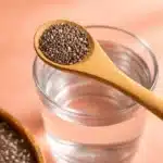 Chia seed internal shower drink for detox and hydration