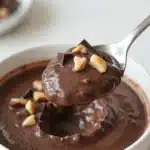 Delicious chocolate chia pudding served in a bowl, showcasing a healthy breakfast option.