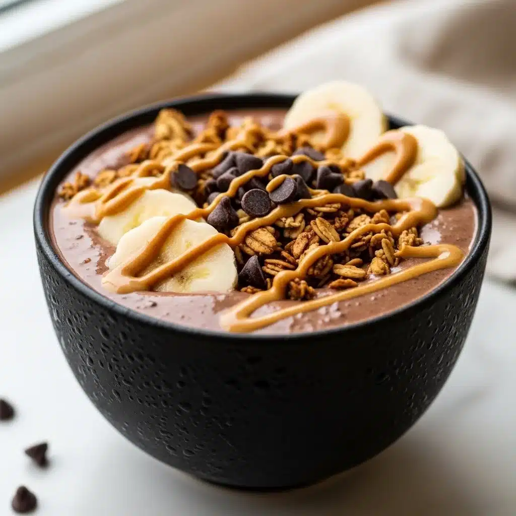 Chocolate Peanut Butter Smoothie Bowl