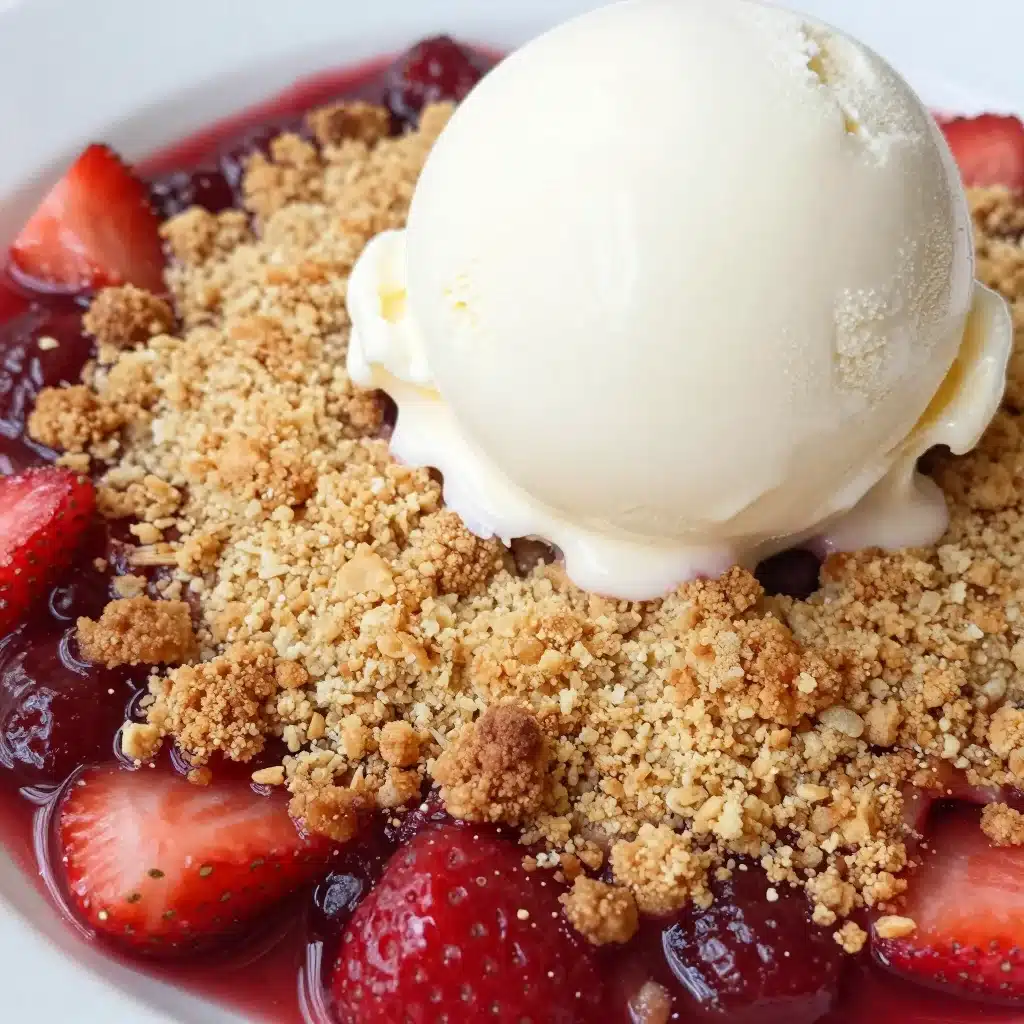 Classic Rhubarb Crisp with Frozen Rhubarb
