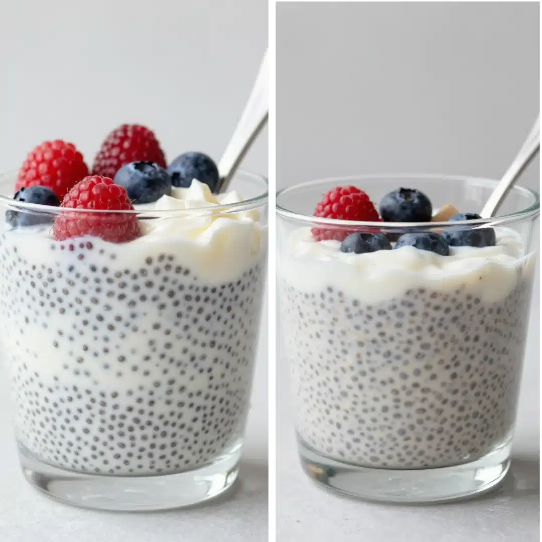 Coconut Cream Chia Pudding Low Sugar