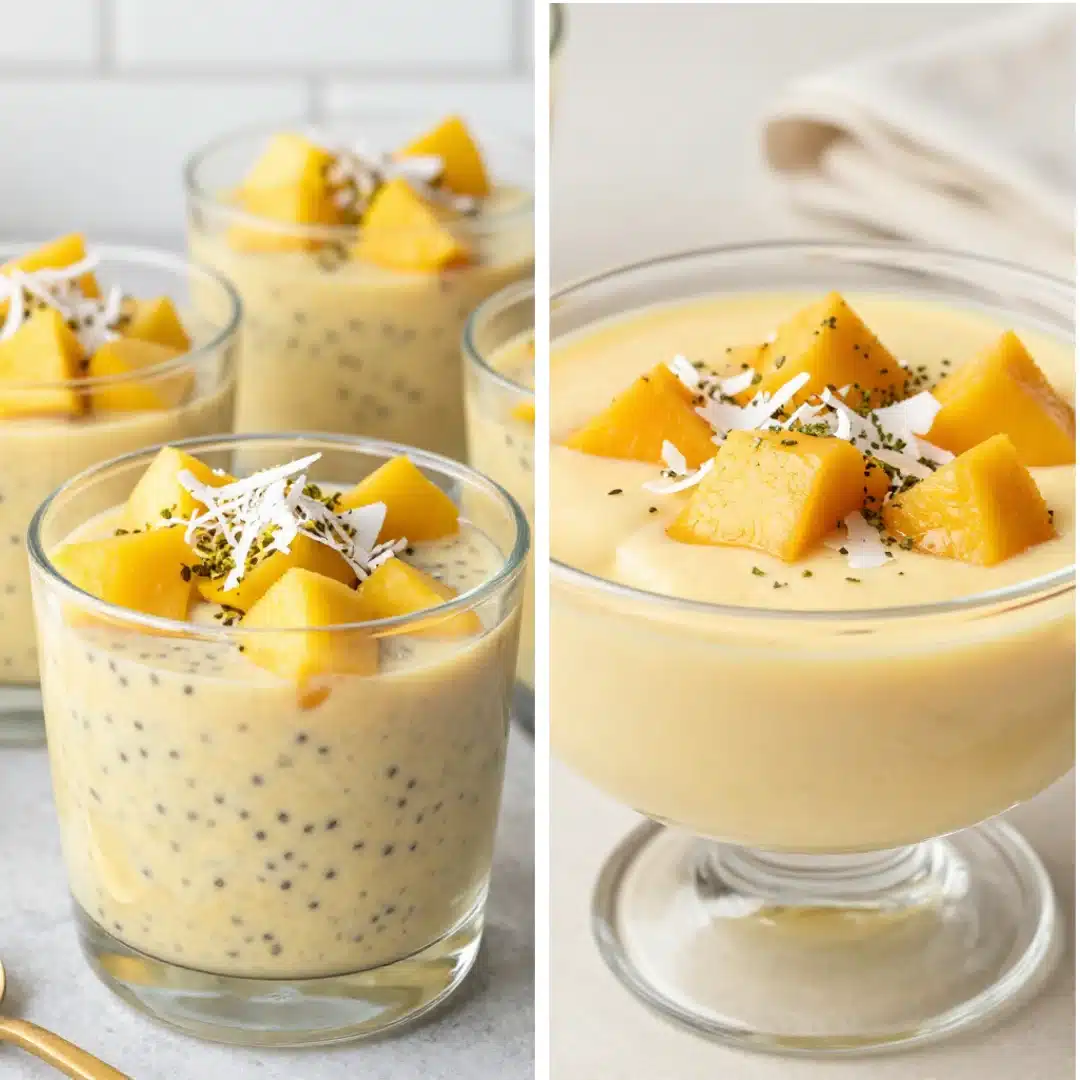 Creamy Mango Coconut Chia Pudding Healthy